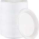 PLASTICPRO 400 Count Disposable 7 Inch White Plastic Plates
