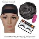 Short Curly Pixie Cut Wig Human Hair for Black Women Short Human Hair Pixie Cut Glueless Wigs Natural Curl Hair Black Pixie Wigs for Daily Use