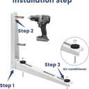 Mini Split Wall Mounting Bracket for 9000-36000 BTU Universal Air Conditioners Heat Pumps Compressors, Heavy Duty Foldable Support Bracket for Ductless Mini Split, HVAC