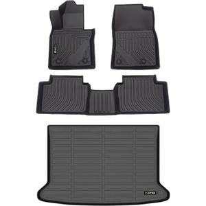 All Weather Car Floor Mats & Cargo Liner for Mazda CX-30 2020-2024 2025 Custom Fit Full Set Accessories - Black