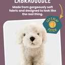 Living Nature Labradoodle Stuffed Animal | Fluffy Dog Animal | Soft Toy for Kids | 10 Inches