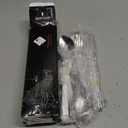 HaWare Hammered Silverware Set, 20-Piece Stainless Steel Flatware for 4, Eating Utensils Tableware Cutlery for Kitchen Hotel Restaurant Party, Mirror Polished - Dishwasher Safe