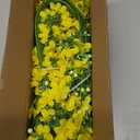Artificial Flowers 8PCS Silk Flowers with Long Stems, Fake Flowers Bulk Fake Babys Breath, Yellow Flowers for Tall Vase Outdoor Garden Wedding Party Home Table Centerpiece