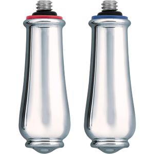 Moen 97557 Monticello Bathroom Sink Faucet Metal Replacement Handle Lever Inserts, Chrome (2-Pack)