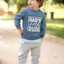 Boys 4T Clothes Toddler Baby Letter Graphic Long Sleeve Sweatshirt Pullover Tops + Joggers Pants Outfit Set Blue