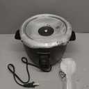 Elite Gourmet ERC003BX Electric Rice Cooker with Automatic Keep Warm Makes Soups, Stews, Grains, Hot Cereals, 6 Cups Cooked (3 Cups Uncooked), Black