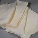 Creative Scents Fingertip Towels for Bathroom (11x18 inches) Towel Set of 4, Soft Velour Finish, Gorgeous Lace Trim, 100% Cotton, Machine Washable, Perfect for Guest Bathroom! (Cream,Ivory)