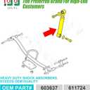 10L0L Golf Cart Rear Shock Absorbers Kit for EZGO RXV 2008-2013 Gas & Electric, OEM# 603637 611724, 2PCS