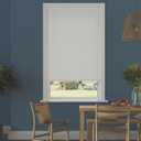 Room Darkening Cordless Mini Blind - 27" W x 64" L - White, Over 1,400 Custom Sizes Starting at 9.97, Durable 1" Vinyl Slats, Smooth Lift Operation, Horizontal Window Shades by Lumino