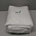 MitoVilla Boho Farmhouse Shower Curtains for Modern Farmhouse Bathroom Decor, White Country Thick Polyester Linen Fabric Shower Curtain, Rustic Tassel Cloth Shower Curtain, 72 x 72, White