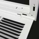 HVAC Premium 22 x 12 Duct Opening Steel Return Air Filter Grille, for 1-inch Filter, Removable Door, Flat Stamped HVAC Vent Cover Grille, Outer Dimensions 24.5 x 14.5