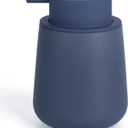 Bosilunlife Soap Dispenser Bathroom - Blue Ceramic Soap Dispenser Lotion Hand Pump Dish Soap Bottle for Kitchen 12oz Refillable Liquid Hand Wash Dispenser for Bathroom, Blue 