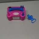 IDAODAN Electric Balloon Pump, Portable Electric Balloon Blower Machine Balloon Air Pump Dual Nozzle Rose Red 110V 600W Balloon Inflator for Party Decorations