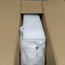 Elongated Toilet Seat Risers for Seniors, 2.5 Inch Elevated Toilet Seat with Slow Close, Non-Slip Raised Toilet Seat, 18.5" Fit for Elongated Toilet, White