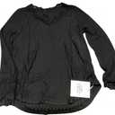 Tankaneo Womens Lace V Neck Tunic Tops Long Sleeve Ribbed Knit Shirts Fall Casual Basic Tees M