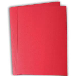 Hamilco Colored Cardstock Paper 11" x 17" Punch Red Color Card Stock Paper 50 Pack