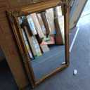 Vintage Gold Mirror for Wall, 24"x36" Antique Decorative Ornate Baroque Mirror for Living Room, Entryway, Bathroom, Fireplace
