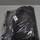 TOPDesign 46 Inch Extra Large Zippered Duffel Bag for Travel Camping Sports Equipment Storage, Waterproof Foldable Luggage Bag with Padded Handles (Black)