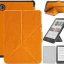 Case Compatible with 6" Kobo Clara Colour(Model N367, 2024)/Clara BW (Model N365, 2024)/Clara 2E (Model N506, 2022), Includes a Screen Protector - Premium PU Leather Cover with Auto Sleep/Wake (One Size)