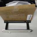 Self Adhesive Matte Black Toilet Paper Holder, SUS304 Stainless Steel Toilet Roll Holder, Double Base Paper Towel Holder Wall Mount No Drilling for Bathroom, Kitchen, Washroom