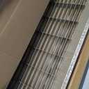 HVAC Premium 16'' x 16'' [Duct Opening] Flat Stamped Steel Return Air Grille - Sidewall and Ceiling - HVAC Vent Duct Cover - Brown [Outer Dimensions: 17.75''w X 17.75''h]