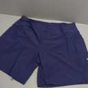DIBAOLONG Women's Swim Shorts 7" High Waisted Quick Dry UPF 50+ Beach Board Shorts for Women with Liner & Pockets Dark Blue 2XL