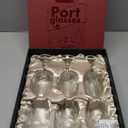 GLASSIQUE CADEAU Port and Dessert Wine, Sherry, Cordial, Aperitif Tasting Glasses | Set of 6 Small Crystal 7 oz Sippers | Mini Short Stem Nosing Taster Copitas