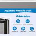 Expandable Window Screen， 15" H x 21"-40" W Adjustable Screen Replacement