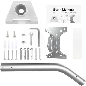 Roof Mount for Starlink for Gen Heavy Duty Pivot Straight/Bent Tube Bracket Kit 3 with Strong Load Capacity(Elbow Pipe)