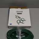 DEWENWILS 40 FT Total, Outdoor Extension Cord 1 to 3 Splitter for Lights, 3 Prong Outlets Plugs, Max 28ft End to End 16/3C SJTW Weatherproof Wire for Outdoor String Lights, ETL Listed (Green)