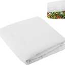 9.9 x 6.6 Ft Plant Shade Nylon Cloth, White Plant Sun Protection Net with Reinforced Grommets, Garden Sunshade Cover Cloth for Protecting Plants from Direct Sunlight