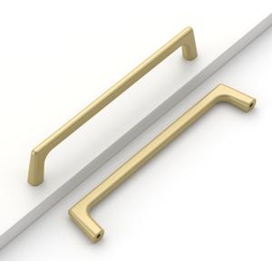 10 Pack 6-1/4"(160mm) Gold Handles for Cabinets Kitchen Cabinet Pulls Matte Gold Dresser Handles Drawers Hardware for Cabinets