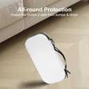 MeloSync Slim Carrying Case for Switch 2 Model 2025, Odorless & Scratch-Resistant Protective with 12 Game Card Slots, 2 Free Screen Protectors, Portable Travel Storage Case white