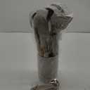 MIBOTE Silicone Cooking Kitchen Utensils Set with Holder, Wooden Handles BPA Free Non Toxic Silicone Turner Tongs Spatula Spoon Kitchen Gadgets Utensil Set for Nonstick Cookware (Khaki)