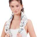 Heating Pad for Neck and Back, Extra Long Microwavable Weighted Moist Heat Pack, Reusable Neck and Back Wrap for Sore Muscles & Stress Relief