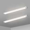 KILIPOL 2FT LED Batten Light, Ceiling Surface Mounted Slim LED Tube Lights, 20W 4000K Neutral White for Office, Shop, Garage, Home, 2 Packs