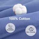 Baby Transition Sleep Sack 9-12 Months 100% Cotton Warm Thick Transition Swaddles for Newborns Infant Long Sleeve Sleep Sack with Feet Baby Wearable Blanket 2-Way Zipper Easy Diaper Changes