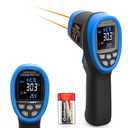 BTMETER BT-1800C Pyrometer -58F ~3272F (-50~1800) IR Temp Gun, D:S 50:1 High Temperature Infrared Thermometer for Industrial HVAC Forge Furnace Metal Smelting (NOT for Human Temp)