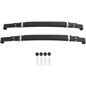 ECOTRIC Heavy Duty Golf Cart Rear Leaf Spring Compatible with 2004+ Club Car Precedent & 2017+ Club Car Onward HD Leaf Spring Rear Set Black 4-Leaf Steel+Plastic Replacement for 102509301