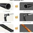 Black Long Curtain Rod Tension Shower Curtain Rods 30 to 120 inch Adjustable Spring Heavy Duty Rods for Bathroom Windows Outdoor No Drill No Slip Spliced and Telescopic Design