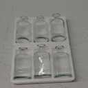 6 Pack Small Glass Vases for Centerpieces, Clear 7.5 oz Propagation Jars for Flowers, Table Centerpieces, Apothecary, Home Decor (2.8 x 5 in)