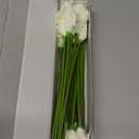 24 Pcs White Artificial Calla Lily Flower White Fake Silk Flowers Real Touch for Wedding Bouquet Office Home Kitchen Decor