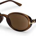 OPTOFENDY Reading Sunglasses for Women Classic Full Lens Sun Readers UV400 Outdoor Sunglasses (Brown)