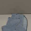 Molisry Womens High Split Denim Maxi Skirt Frayed High Waisted Sexy Summer Irregular Jeans Skirt Streetwear (Medium, 1-blue)