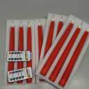 Homemory 12 Pcs Waxy Red Flameless Taper Candles with Remote, Led Flameless Candlesticks Classic Tall Candle, Flickering Battery Operated Taper Candles for Bedroom, Dining Room, 9.6 inches Red