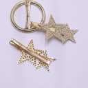 Crystal Star Hair Clip for Woman Paved Cz Star Hair Pins Gold Star Hair Barrettes Rhinestone Star Decorative Hairpin Sparkly Headwear Barrette Vintage Hair Accessories for Teen Girls Gifts (Style:C)