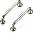 Ravinte 20 Pack 3-3/4 Inch Brushed Nickel Kitchen Cabinet Handles Solid Zinc Alloy Cabinet Pulls Cupboard & Drawer Handles 3-3/4 inches Hole Center, Brushed Nickel, 20