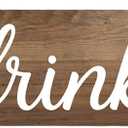 Wooden Hanging Sign Wooden Plaque with Hooks Farmhouse Wall Art Decoration for Living Room Home Decor - Style A