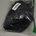 SOLY HUX Women's Plus Size Bodycon Mini Dress PU Leather Mock Neck Short Sleeve Ruched Wrap Hem Party Dresses Pure Black X-Large Plus