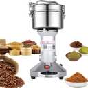 Grain Mill 150g High Speed Food Electric Stainless Steel Grinder Mill Seeds Flour Nut Pill Wheat Corn Herbs Spices & Seasonings Grinder Dry Grain Powder Machine (150g Stand Type)